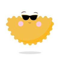 Emoji wearing glasses illustration vector