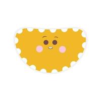 Cute emoji face vector