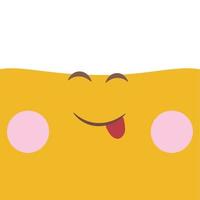 Cute emoji illustration vector emoticon