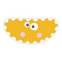 Cute emoji face vector