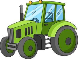 Tractor Cartoon Colored Clipart Illustration vector