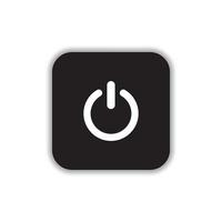 Power button icon. Power icon sign. Power button icon vector design illustration. Power icon isolated on white background.