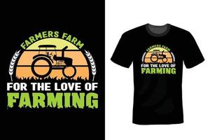 Farmer T shirt design, vintage, typography vector