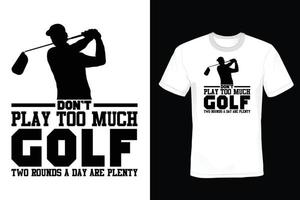 Golf T shirt design, vintage, typography vector