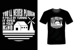 Farmer T shirt design, vintage, typography vector