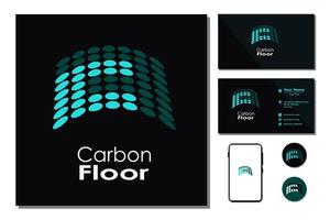 Simple carbon floor for logo design inspiration vector