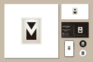 Letter M for logo design inspiration vector