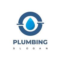 Plumbing Company Logo Design Template vector