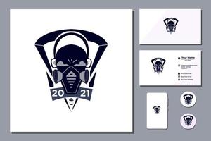 Biker club stickers templates. Vintage custom Motorcycle and skull emblems, labels and badges