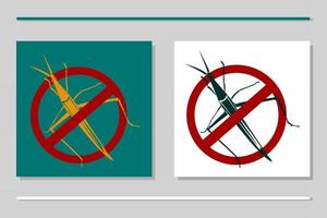 Grasshopper  sign vector