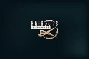 Barbershop, Barber, Haircut's salon emblems templates