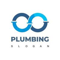 Infinite Pipe, Plumbing Logo Design Inspiration vector