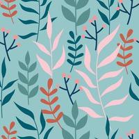 Vector seamless pattern with leaves.