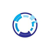 Circle Technology Logo Design Template vector