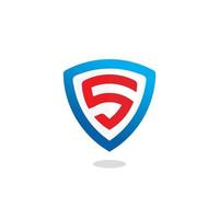 Letter S, Secure Logo With Shield Symbol vector