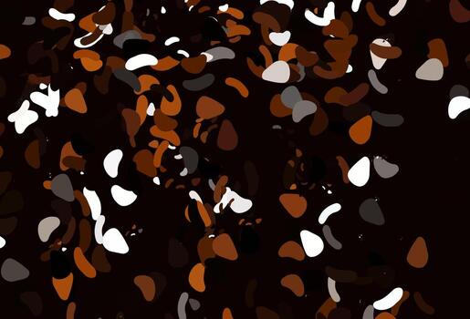 Light orange vector background with abstract forms.