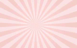 Sun rays Retro vintage style on pink background, Sunburst Pattern Background. Rays. Comic Banner Vector illustration
