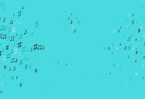 Light BLUE vector backdrop with music notes.