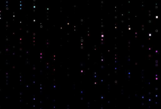 Dark Multicolor, Rainbow vector layout with rectangles, squares.