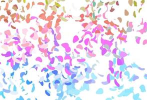 Light Multicolor, Rainbow vector background with abstract forms.