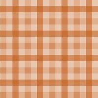 Brown cream gingham seamless pattern. For plaid, tablecloths, clothes, shirts, dresses, paper, bedding, blankets, quilts and other textile products. Vector design. Concept of cowboy, country, kitchen.