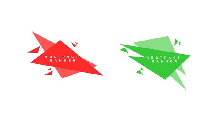 Abstract shape banner