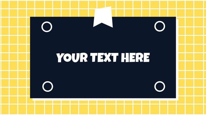 Grid background with text box