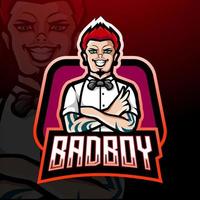 Bad boy esport logo mascot design