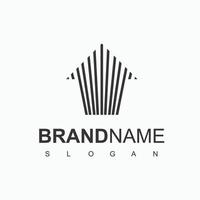 Real Estate Logo design template.  Roofing logo vector. vector