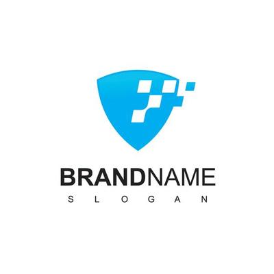 Shield Logo, Cyber Secure Icon Design Template