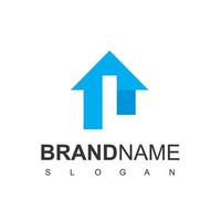 Home Loan Logo, With Silhouette Letter L Symbol vector