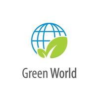 Green World Logo Template vector