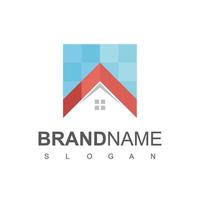 Real Estate Logo design template.  Roofing logo vector. vector