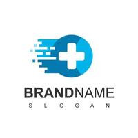 Fast Service Hospital Logo Template vector