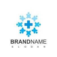 People Health Care Logo Template vector