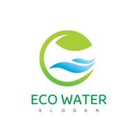 Nature Water Logo Design Template vector