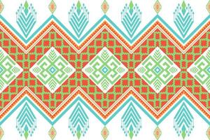 Geometric ethnic oriental traditional pattern.Figure tribal embroidery style.Design for background,wallpaper,clothing,wrapping,fabric,vector illustration vector