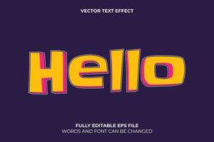 Editable 3D Vector Text Effect Template