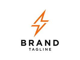 Flash Icon Thunder Bolt Letter S Electricity Logo. Flat Vector Logo Design Template Element