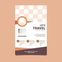 Travel Tour Holiday Vacation Flyer Brochure Poster Blank Space Design Template vector