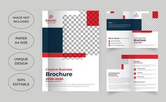 Business bi fold brochure template