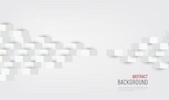 Abstract background and white 3d papers cut design vector