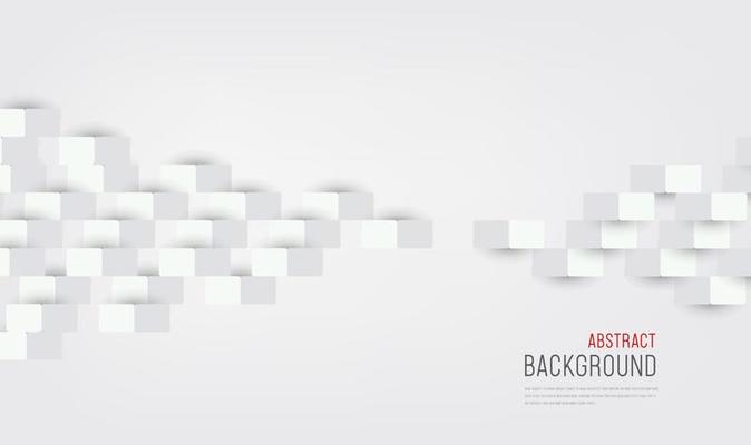 Abstract background and white 3d papers cut design