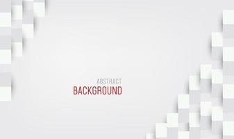 Abstract background and white 3d papers cut design vector