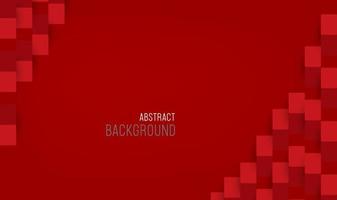 Red paper cut Abstract background and white 3d papers cut design vector