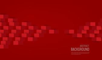 Red paper cut Abstract background and white 3d papers cut design vector