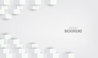 Abstract background and white 3d papers cut design vector