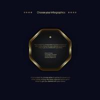 Nice golden polygon shapes button web design on dark background, a dark premuim element templates design in vector, illustration vector