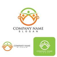 Community group logo, network and social icon vector