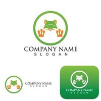 Frog Green Logo And Symbol Vector